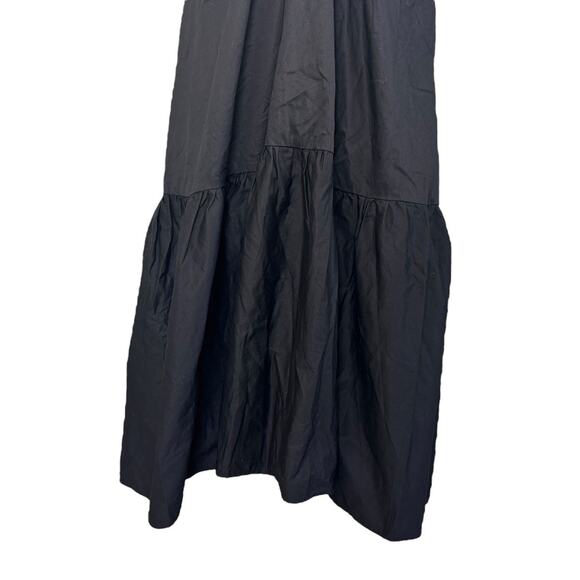 BOBBI ROCCO Axel Midi Ruffle Cut Out Dress Black Size Large NEW WITH TAGS - Picture 6 of 12